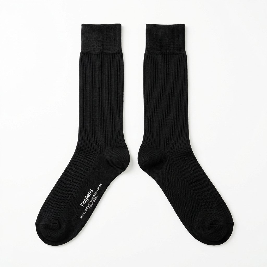 Payless Executive Ribbed Business Dress Socks