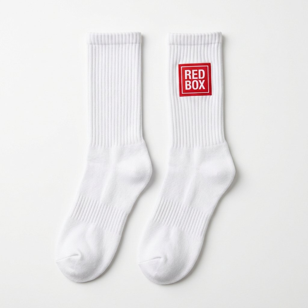 Red Box Streetwear Athletic Crew Socks